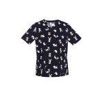 Womens Printed Best Friends Scrub Top