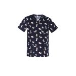 Mens Printed Best Friends Scrub Top