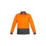 Mens Hi Vis Comfort Back L/S Polo