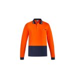 Mens Hi Vis Cotton L/S Polo