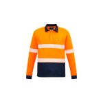 Unisex Hi Vis Segmented L/S Polo