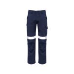 Mens Orange Flame Taped Cargo Pant (Stout)