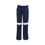 Womens Orange Flame Taped Cargo Pant