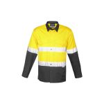 Mens Rugged Cooling Hi Vis Taped L/S Shirt