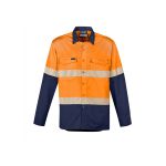 Mens Rugged Cooling Hi Vis Segmented Tape L/S Shirt