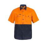 Hi Vis S/S Cotton Work Shirt