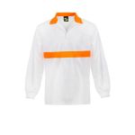 Food Industry L/S Jacshirt With Contrast Collar And Chestband