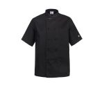 Classic Black Chefs Jacket - Short Sleeve