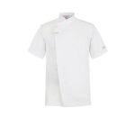 White Chefs Tunic - With Concealed Front and Short Sleeves