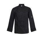 Lightweight Executive Black Chefs Jacket - Long Sleeve