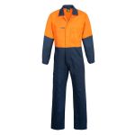 Hi Vis Two Tone Cotton Drill Coveralls