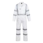 Hi Vis Cotton Coverall With Bio Motion Tape - Night Use Only