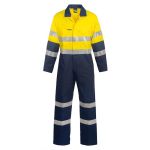 Hi Vis Cotton Coveralls With Industrial Laundry Tape