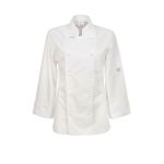 Ladies Lightweight Executive White Chefs Jacket - Long Sleeve