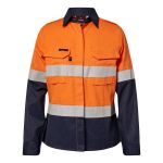 HRC2 Ladies Inherent Hi Vis Reflective Shirt with Gusset Sleeves