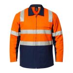 Hivis Quilted Cotton Jacket With Tape