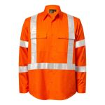 Hi Vis Lightweight Ripstop Long Sleeve Vented Shirt - NSW Rail Compliant