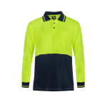 Hi Vis Lightweight Micromesh L/S Polo with Pocket
