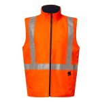 Hi Vis Reversible Vest With X Pattern Tape - NSW Rail Compliant