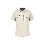 Womens Outdoor Short Sleeve Shirt - Sand - 6