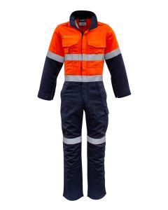 Mens Orange Flame Overall - Hoop Taped