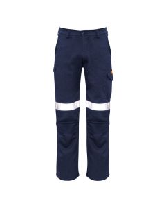 Mens Orange Flame Taped Cargo Pant (Stout)