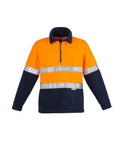Mens Hi Vis Polar Fleece Pullover - Hoop Taped