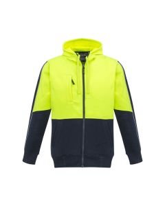Unisex Hi Vis Full Zip Hoodie