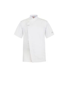 White Chefs Tunic - With Concealed Front and Short Sleeves