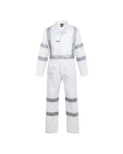 Hi Vis Cotton Coverall With Bio Motion Tape - Night Use Only