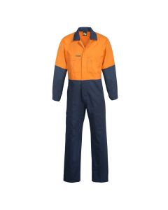 Hi Vis Two Tone Poly/Cotton Coveralls
