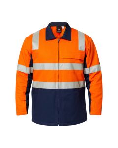 Hivis Quilted Cotton Jacket With Tape
