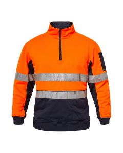 Ridge Hi Vis Half Zip Pullover With Tape