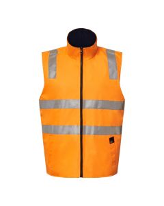 Hi Vis Vic Rail Reversible Vest With Tape