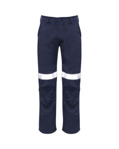 Mens Orange Flame Traditional Style Taped Work Pant