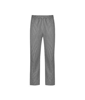Dash Mens Chef Pant - Black, White