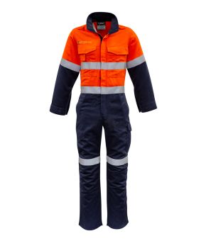 Mens Orange Flame Overall - Hoop Taped