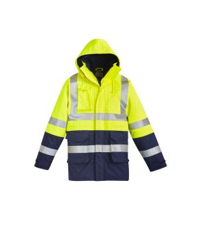 Mens Orange Flame Arc Rated Anti-Static Waterproof Jacket