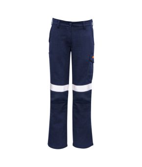 Womens Orange Flame Taped Cargo Pant