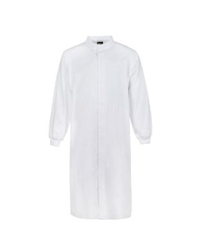 Food Industry L/S Long Dustcoat With Mandarin Collar