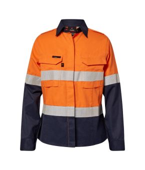 HRC2 Ladies Inherent Hi Vis Reflective Shirt with Gusset Sleeves