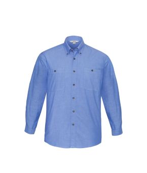 Wrinkle Free Chambray Mens L/S Shirt