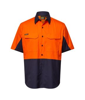 Hivis Lightweight Ripstop S/S Vented Shirt