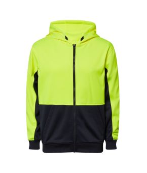 Hi Vis Zip Front Hoodie
