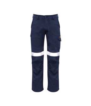 Mens Orange Flame Taped Cargo Pant (Regular)