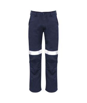 Mens Orange Flame Traditional Style Taped Work Pant